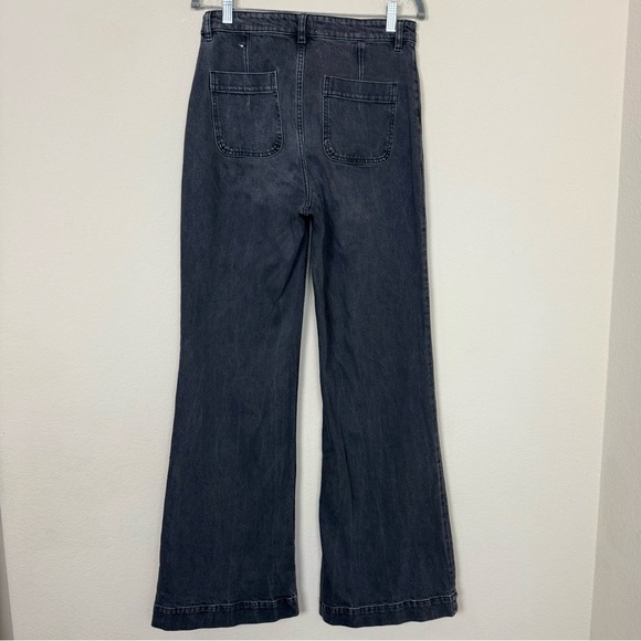 & Other Stories Women's Black High Waisted Bootcut
Wide Leg Denim Jeans Size 30 - Picture 5 of 10